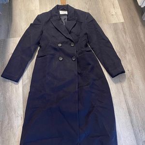 Gentle Herd Navy Wool Coat